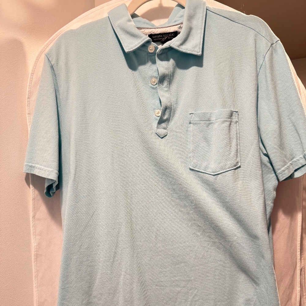 Banana Republic Performance Pique Polo Large Tall